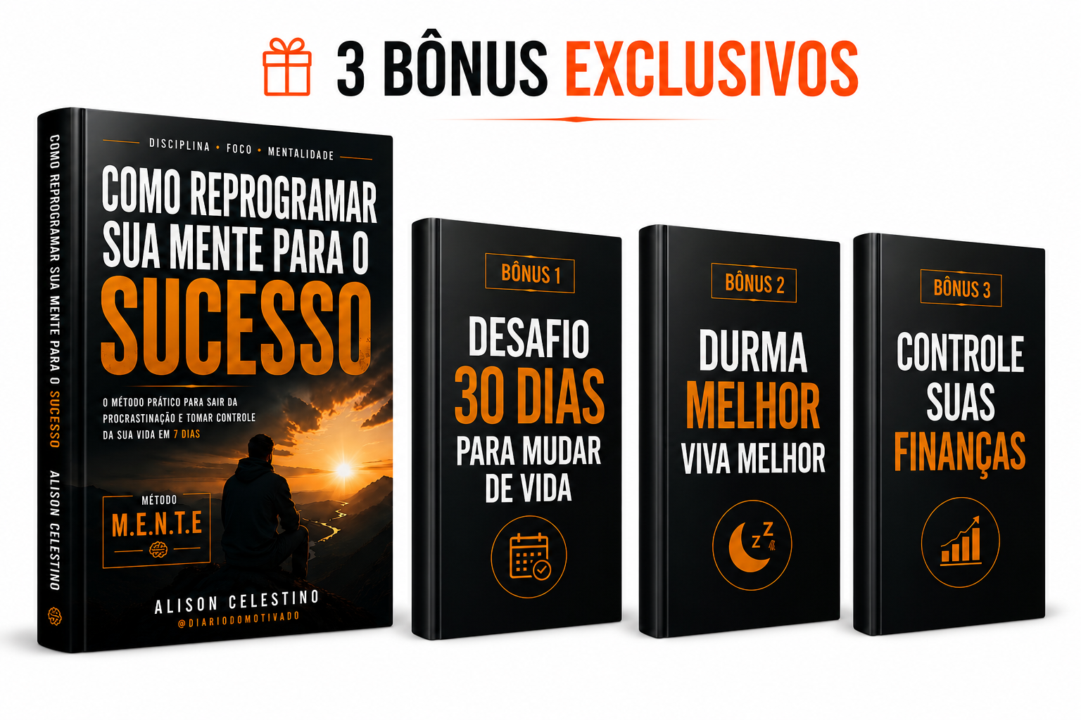 Kit completo: guia principal e três bônus